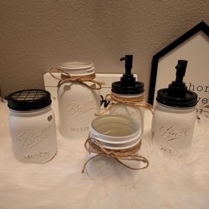 New Bathroom mason jar decor